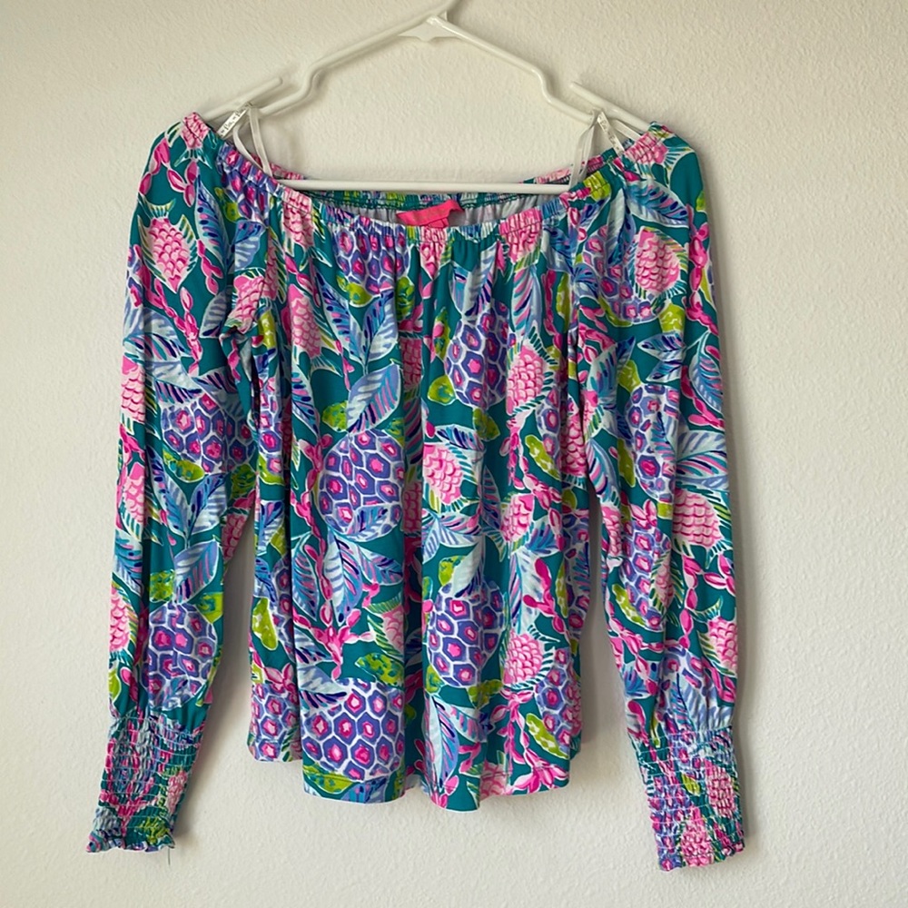 Lilly Pulitzer Off the Shoulder Blouse